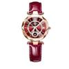 Elegant Ladies' Quartz Watch with Diamond Accents, Durable Glass, and Steel Band