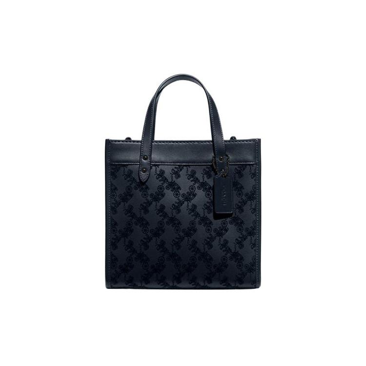 

Новая сумка-тоут COACH Field из коровьей кожи, сумка для покупок, сумочка, сумка на плечо, сумка кроссбоди среднего размера, женская, полуночно-синяя CD750-V5BHP 22.1*11.9*21.1CM