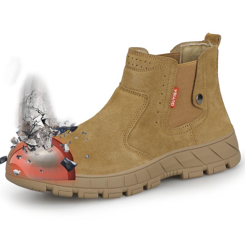 Men's Work Safety Shoes, Anti-smash, Puncture & Heat Resistant, Fireproof Welders' Footwear