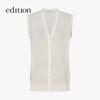 Edition Women's Cotton Knit Cardigan Vest