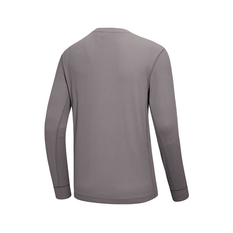 Saucony FW25 Skin-Friendly Comfortable Crew Neck Pullover Long Sleeve T-Shirt Men tops SA2269SW12L-GR205