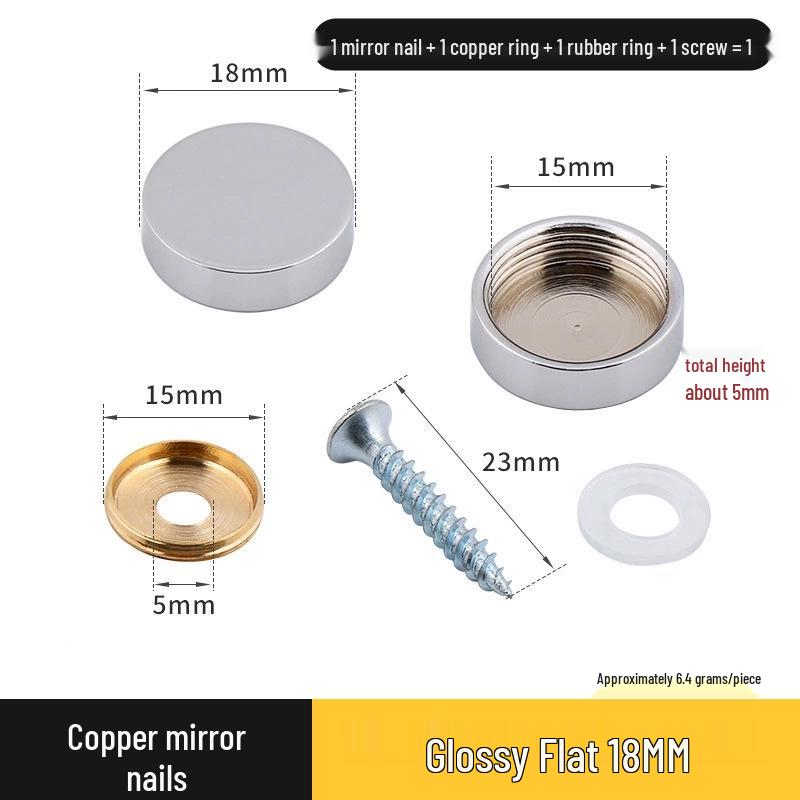 Copricerchio Specchio Rameo per Coperture Decorative