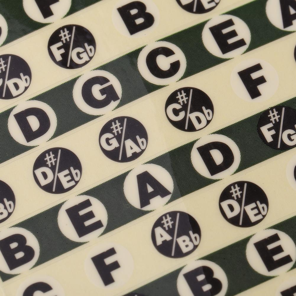 1Pcs Guitar Fretboard Note Sticker Musical Scale Label for Beginner Practice