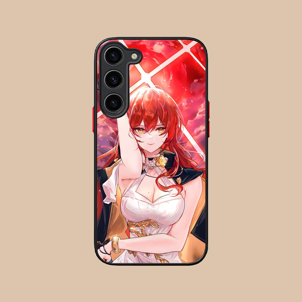 HSR Himeko Silicone Mobile Phone Case for Samsung Galaxy S26 S25 S24 S23 S22 S21 Plus FE Ultra Colorful Cover