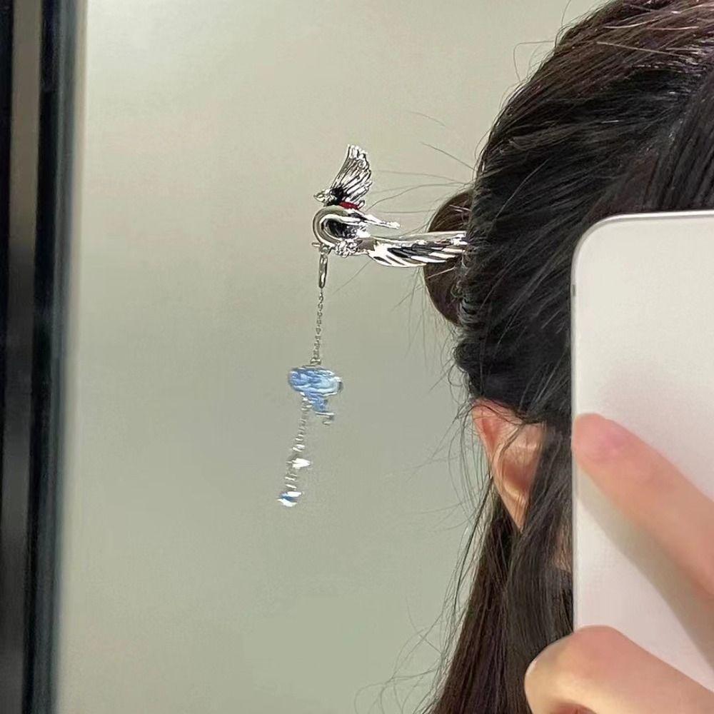 

Серьги Step Shake с благоприятными облаками, съемная шпилька с кисточкой в ​​китайском стиле для девочек