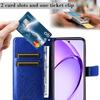 For Oppo A5x 5G/A3x 4G/5G (India)/A3 4G/5G/A60 5G/A40 4G/A40M 4G Wallet Case Floral Butterfly Imprinted Leather Phone Cover