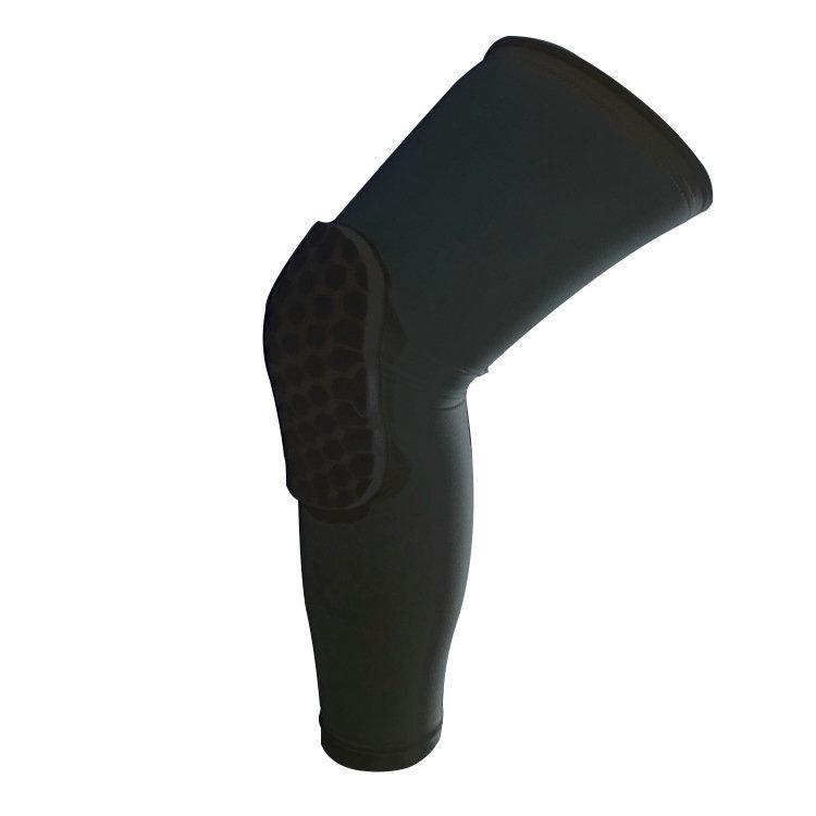 Outdoor Sports Basketball Protective Equipment Elastic Breathable Leg Knee Support Pad M чёрный