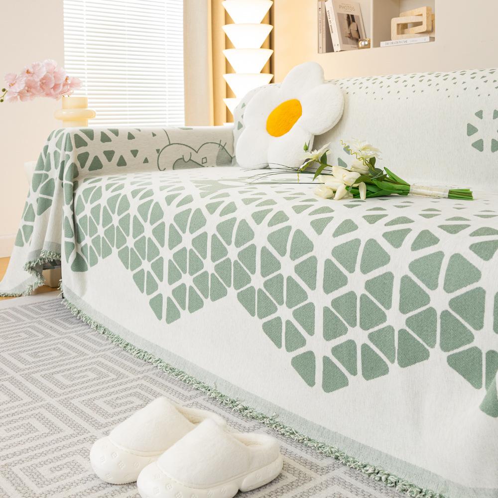 

Чехол для дивана из шенилла в скандинавском стиле, устойчивый к царапинам, универсальный чехол для дивана с полотенцем Four Seasons 180X130