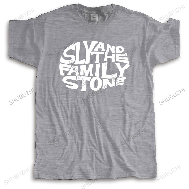 Herren Marken Baumwoll T-Shirt Sommer Rundhals T-Shirt lockere Oberteile Sly And The Family Stone Punk Band Unisex Lustiges T-Shirt T-Shirt