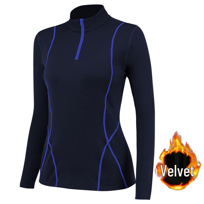 Women's Fleece-Lined Yoga Half-Zip Sweatshirt