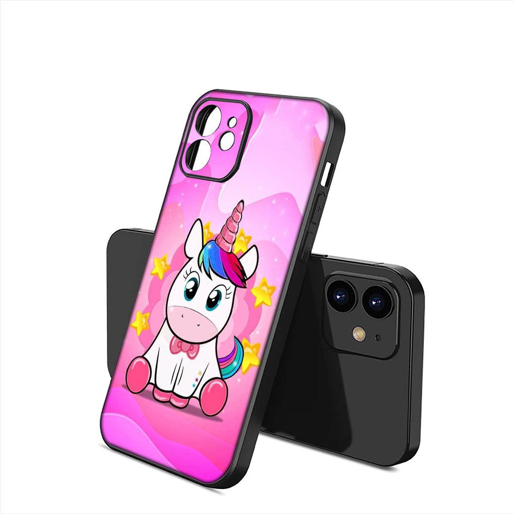 Anime Unicorn Cartoon Horse Soft Phone Cover for Apple iPhone 16 11 Pro XS Max X XR 6 7 8 6S Plus + SE 2022 8+ Silicone Case