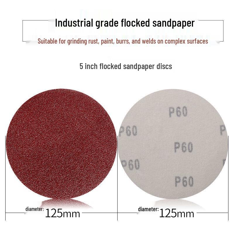 Qiqian Flocked Red Sandpaper for Wood and Metal Polishing