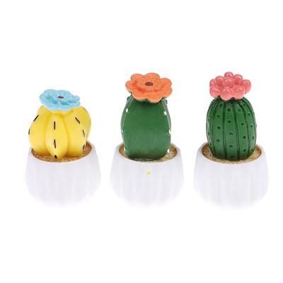 Cute Green Plant Cactus Small Potted Ornament Gadget Car Decoration Interior