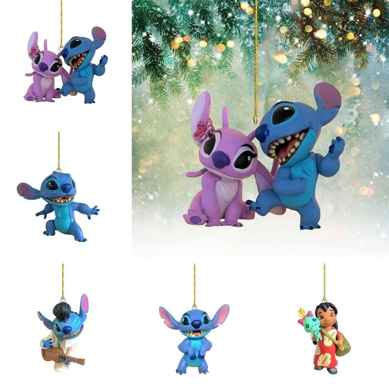 Cute Cartoon Acrylic Christmas Tree Ornament For Home And Car Decorations