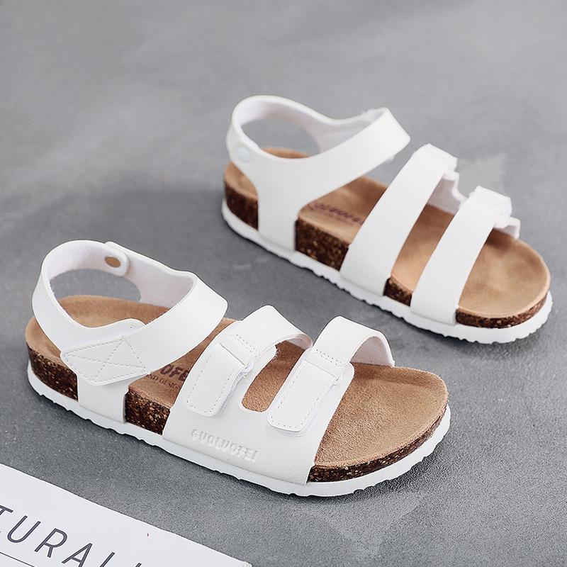 

Fashion Summer Casual Women s Cork Sandals Fashionable Flat Bottom Anti Slip Beach Roman Couple Slippers Women Shoes 45 белый