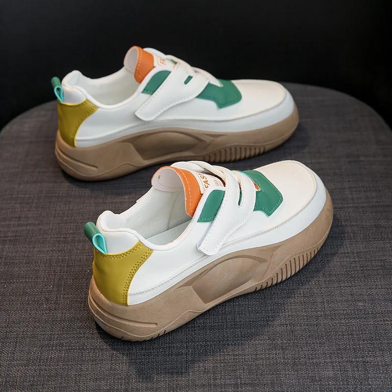 Fashion Women Casual Shoes 2025 New Design Women's Vulcanized Shoes Retro Sports Shoes Fashion Chunky Sneakers Female