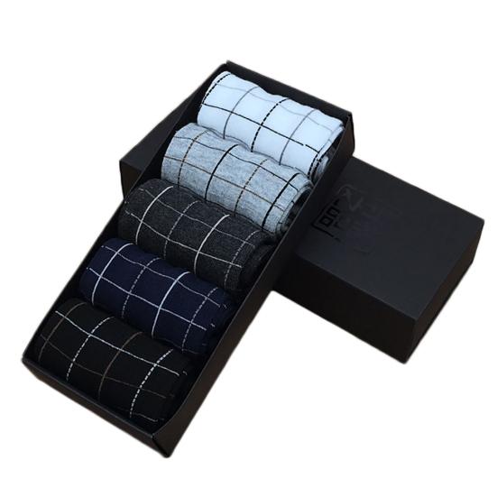 3/5 Perechi Bărbați Primăvară Toamnă Tub Mediu Bumbac Respirabil Șosete Sport Business