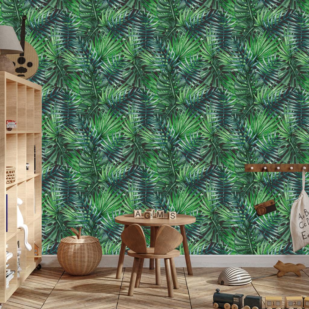 Beautiful Tropical Leaves Wallpaper for Living Room and Bedroom 50x1000