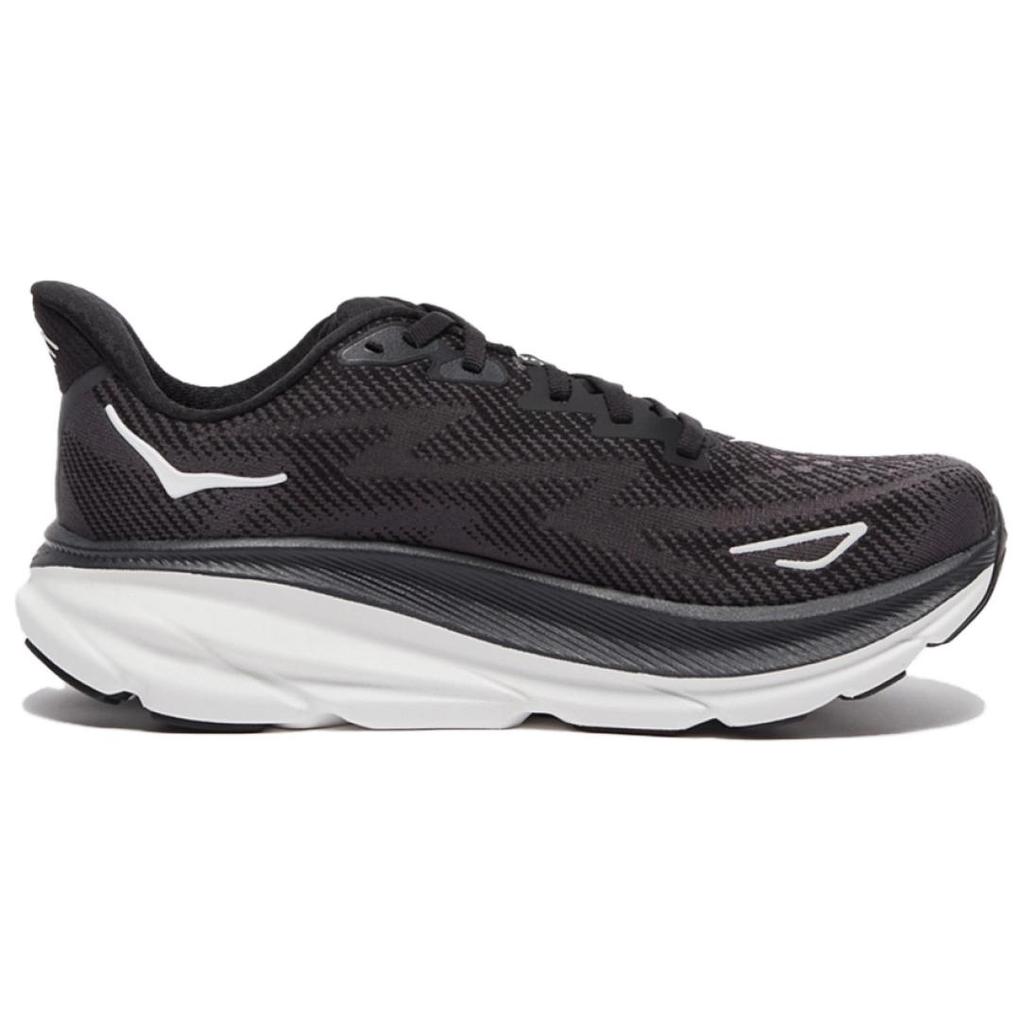 HOKA ONE ONE Clifton 9 Black White Women's 1127896-BWHT