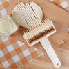 Pizza Dough Roller Cutter, Plastic Baking Texture Wheel for Cake Decorating, Manual Ribbon Stripe Cutter for Pastry Cookies, Kitchen Tool