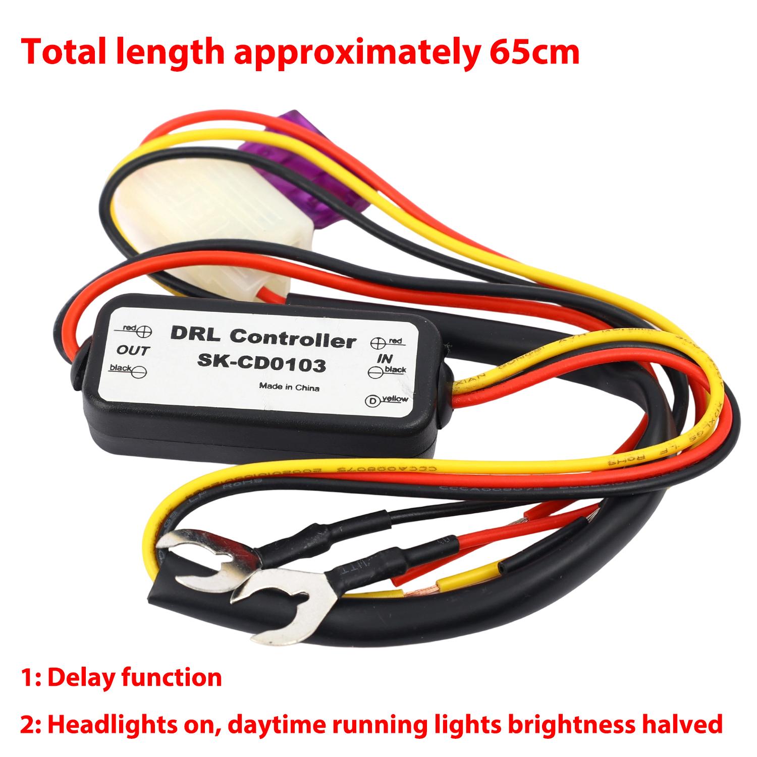 Multi Functional DRL Controller for Car LED Daytime Running Light Auto Automatic ON/OFF Controller Module DRL Relay Kits