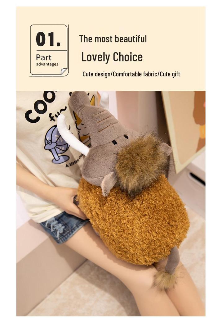 Cute Elephant & Hippo Plush Doll - Perfect Children's Gift or Event Prize