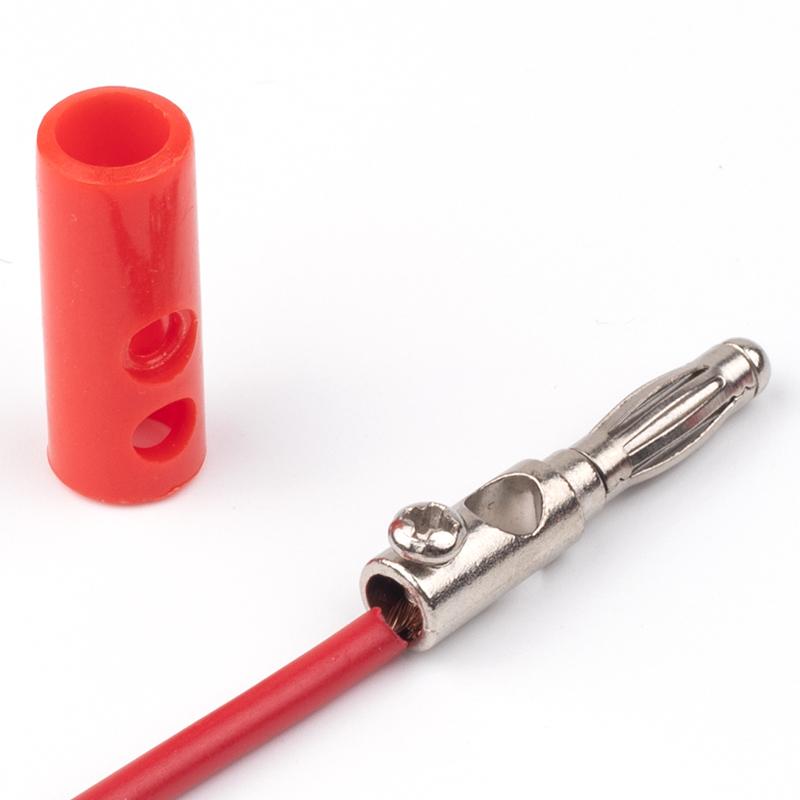 4Pcs/Set 55MM Alligator Clip + Banana Plug, Test Probe With 4mm Banana Plug Cable Clips Socket Battery Red Black