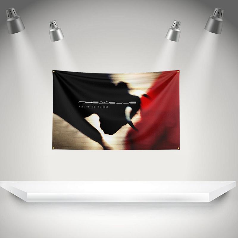 C-Chevelles Flag Rock Music Band Banner HD Printing Tapestry Exhibition, Music Band Fans, Garage Decor
