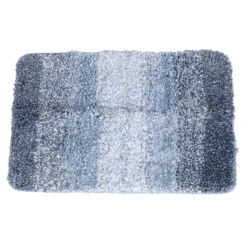 Bathroom Rugs Gradient Color Anti Slip Absorbent Polyester Fiber Bath Floor Mat for Home Entrance