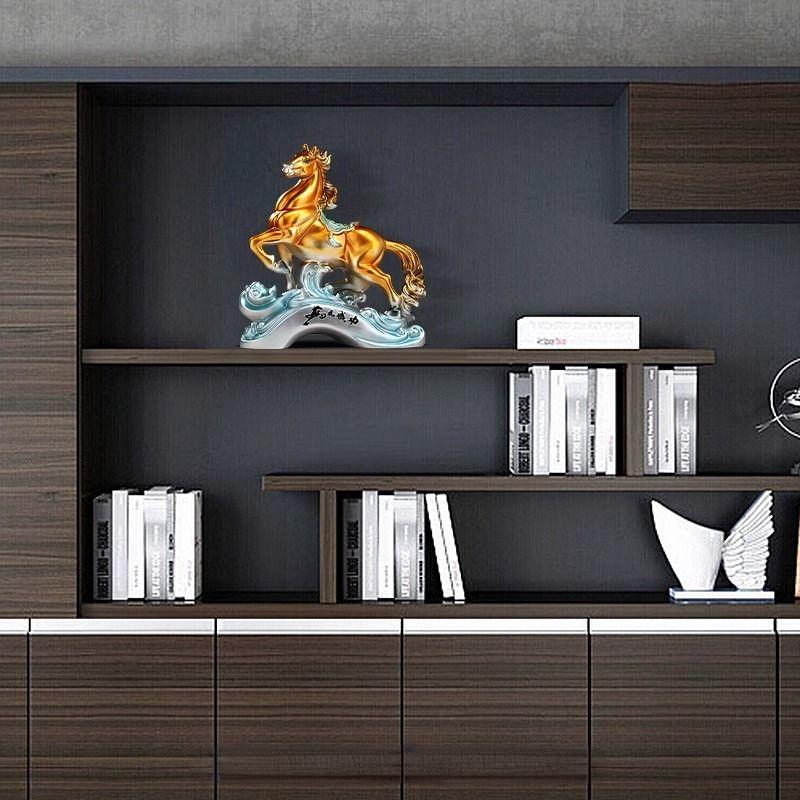 Immediate Success Zhaocai Wealth Attract Horse Ornaments Home Living Room Foyer Office Wine Cabinet Decor Company Opening Gift