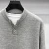 Men's High Gram Weight Solid Color Crew Neck Knit Sweater - New 2025 Casual Fashion