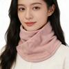 Solid Color Fleece Neck Scarf Multifunctional Plush Neck Cover Fashion Plush Neck Protector  Winter