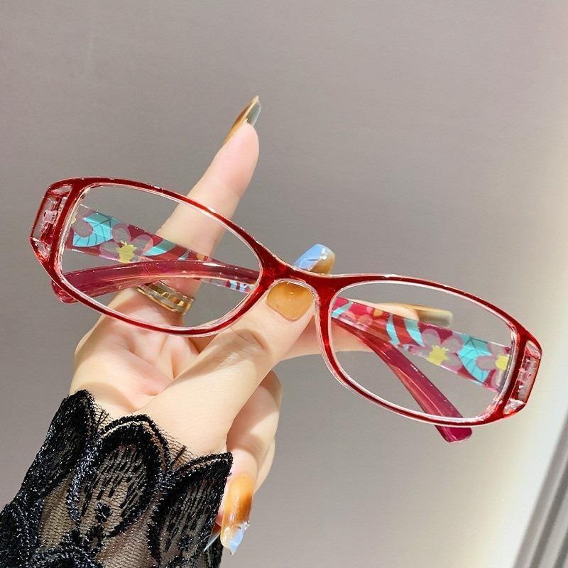 [+100~+400] Retro Classic Elegant Women s Reading Glasses Clear Vision Portable Design +150 красный