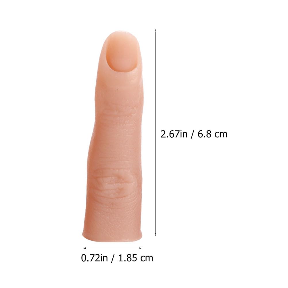 Mipcase manicure Artificial Finger Silicone Fake Finger artificial Bendable Nail piece human body Acrylic Silicone Nail Art Finger prosthetic hand