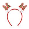 Cute Christmas Headbands Santa Hat Antlers Snowman Reindeer Cosplay Headbands Festival Funny Felt Xmas Hair Hoop Party Favors