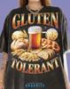 T-shirt Comfort Colors® Tollerante al Glutine, Divertente Pane alla Birra Pasta Foodie Camicia Grafica Vintage Anni '90 Retrò Baker Humor T-shirt,