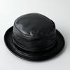 Reck Hatter Γνήσιο Δέρμα Αρνιού Καπέλο Pork Pie για Άνδρες Χειμώνα, RH-326, Μαύρο, Άνοιξη, Φθινόπωρο,