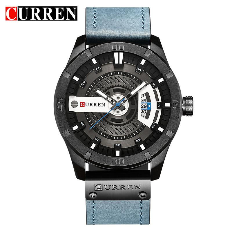 Relogio Masculino CURREN Watch Men Waterproof Calendar Sport Military Male Clock Top Brand Luxury 3D Dial Man Wristwatch 8301