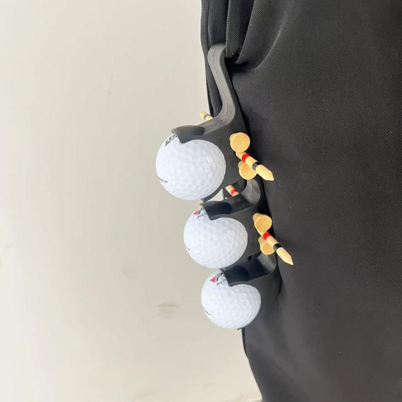 ZZ Golf Ball Belt Holder Golf Tee Belt Clip Organizer Impact-resistant Golf Ball Organizer Belt Clip For Golf Bag Easy Accessory