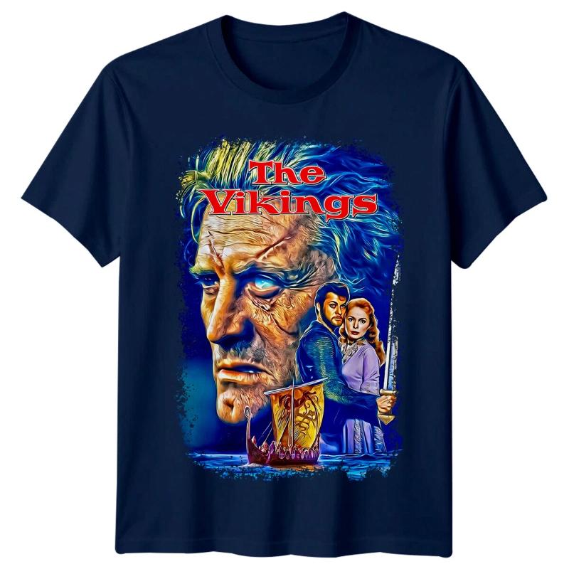 The Vikings () Movie Poster Inspired Tshirt Retro S Tee