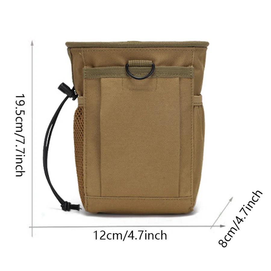 New Outdoor 3-5L Camouflage Molle 600D Nylon Dump Drop Pouch Recycle Waist Pack Bags Accessories Bag Pouches