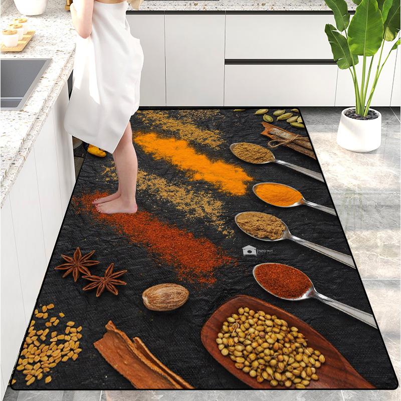 Modern Kitchen Mat Home Entrance Doormat Hallway Bedroom Living Room Decoration Floor Carpet Balcony Bathroom Long Rug