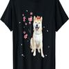 Shiba Inu Dog Pet Love Cherry Blossom Flower T-Shirt