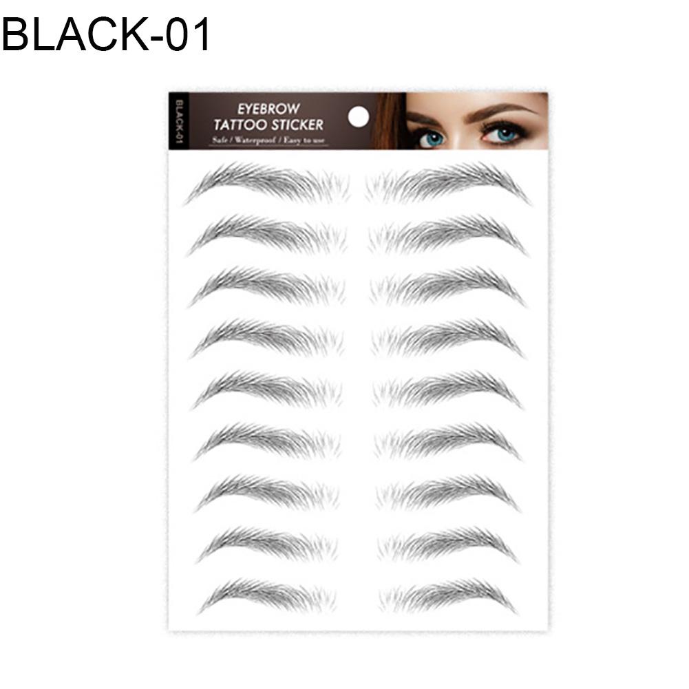 

6D долговечные водонепроницаемые переводные брови BLACK-01
