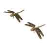 Vintage Miniature Dragonfly Statue Elegant Dragonfly Ornament  Home Office Decor