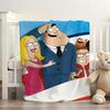 Cartoon A American D Dad! Blanket Soft and Skin Friendly For Couch Bed Napping Bedspread All Seasons Comforter