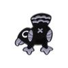 Black Chic Punk Bird Brooch With Creative Cartoon Design Eyecatching Decorative Alloy Pin All For