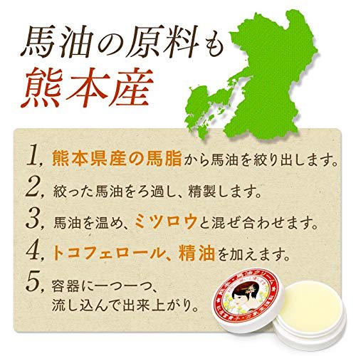 Banshodo Horse Oil Cream (30g) with Lemongrass and Aso Essential Oils for Sensitive Skin, Moisturizing, and Effective, Made In Japan.
