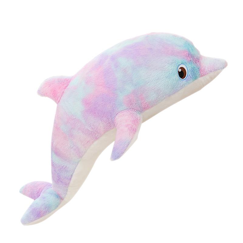 Colorful Dolphin Whale Plush Sleeping Pillow for Kids