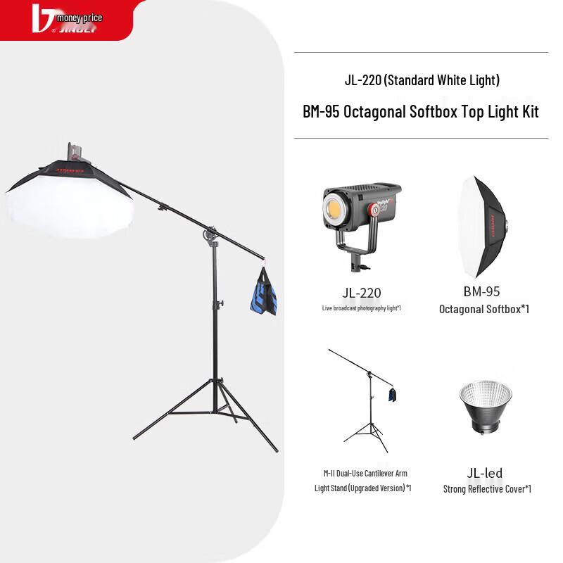 JINBEI JL-220 LED Video Softbox Light Kit